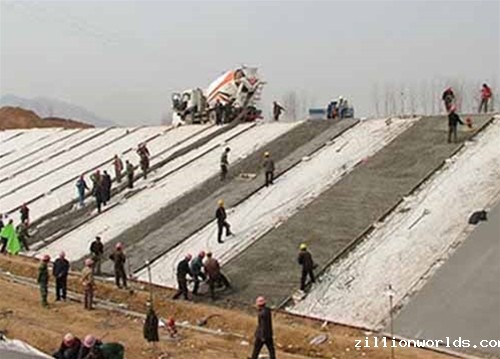 长丝复合土工膜产品应用于南水北调安阳四标工地